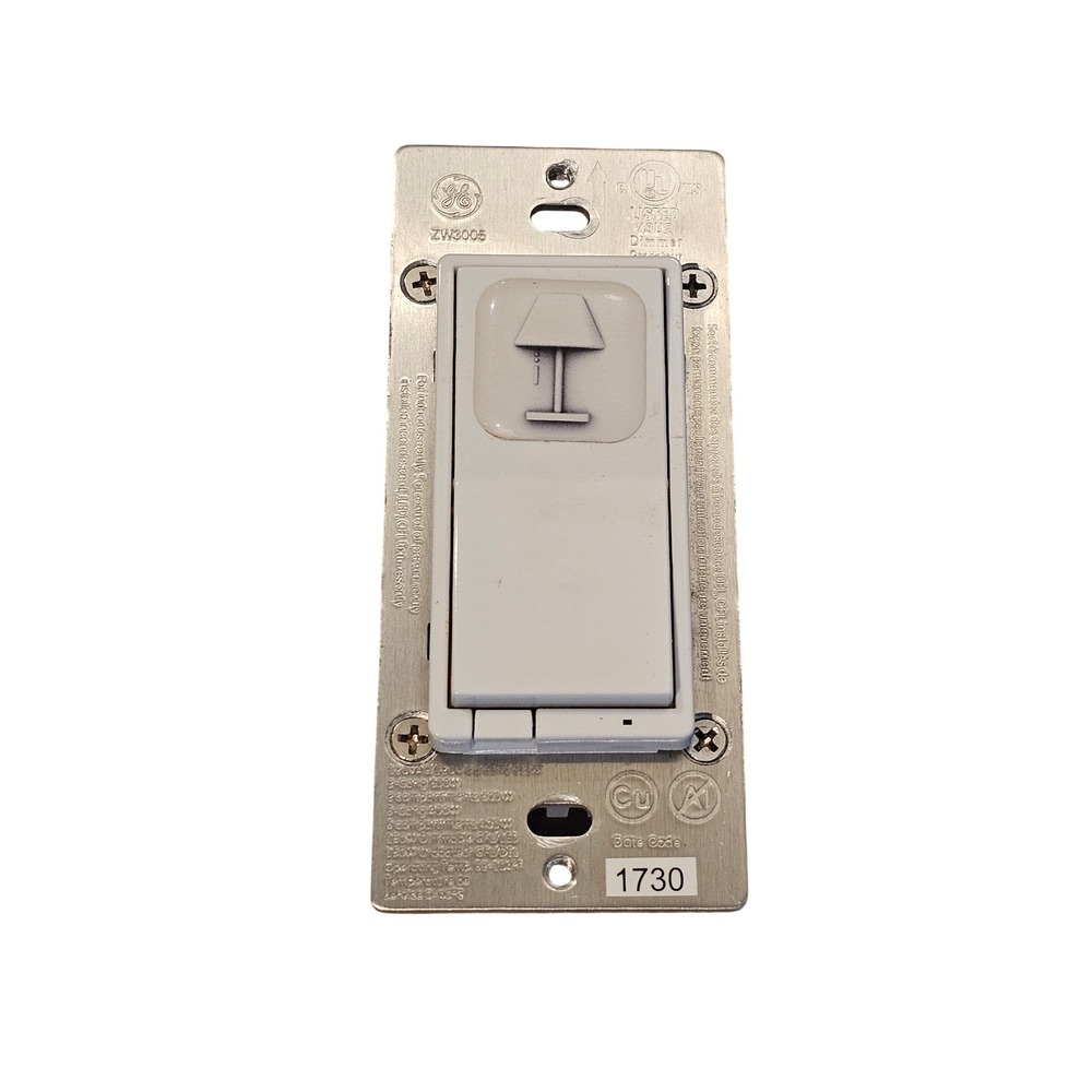 ZW3005 ZW-3005 GE ZWave Plus In Wall Smart‎ Dimmer Light Switch EUC!